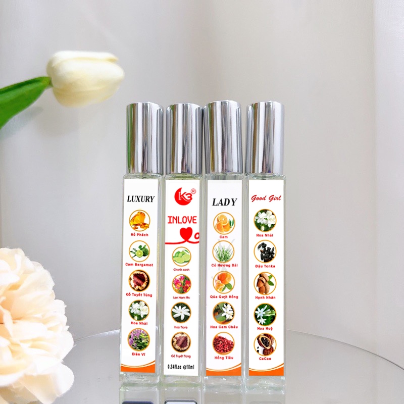 Tinh Dầu Nước Hoa K3 -  Good Girl, Cocochanel.... Cá Tính, Ngọt Ngào, Gợi Cảm 10ml - Dạng Xịt