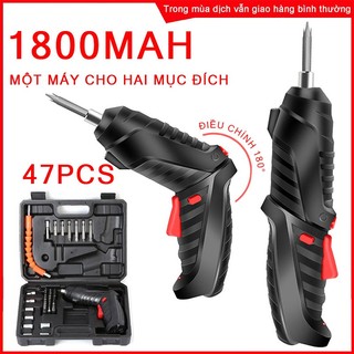 Tua vít cầm tay công,Máy Khoan Điện,Máy siết bulong,Máy Bắt Vít Cầm Tay,Máy Khoan Pin Mini 47 món