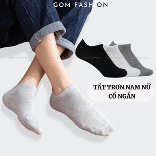 Tất vớ nam nữ cổ ngắn GOMTAT mềm mỏng thoáng mát, chất liệu cotton chuẩn xuất Nhật