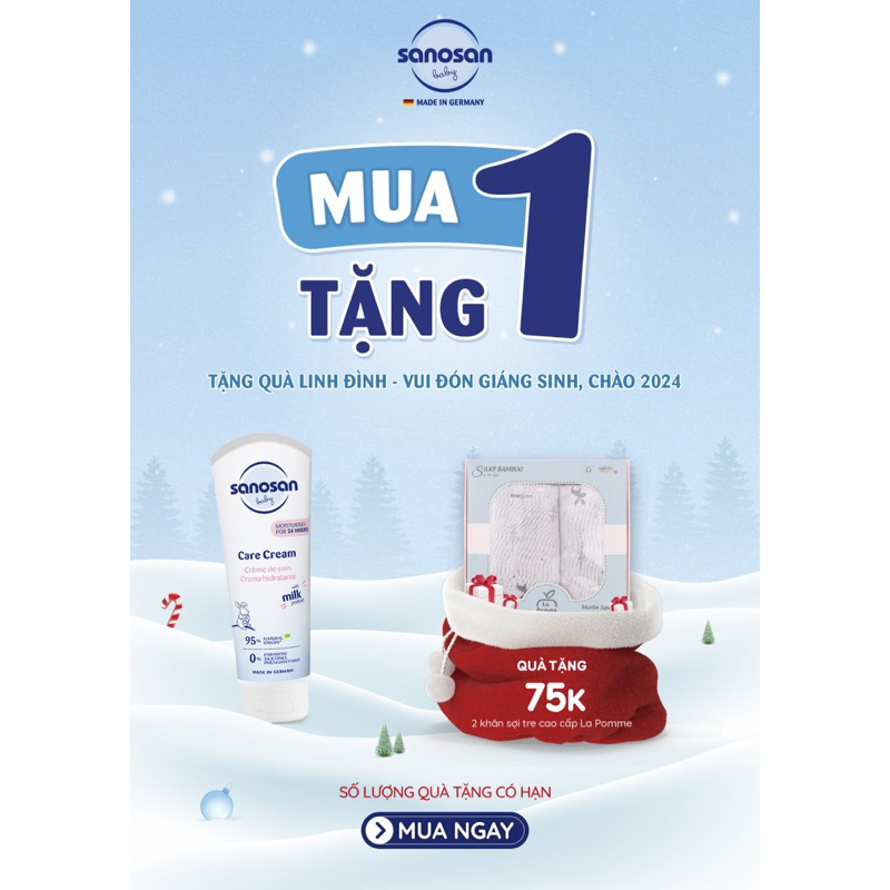 Kem dưỡng ẩm Sanosan/ Sữa dưỡng thể sanosan