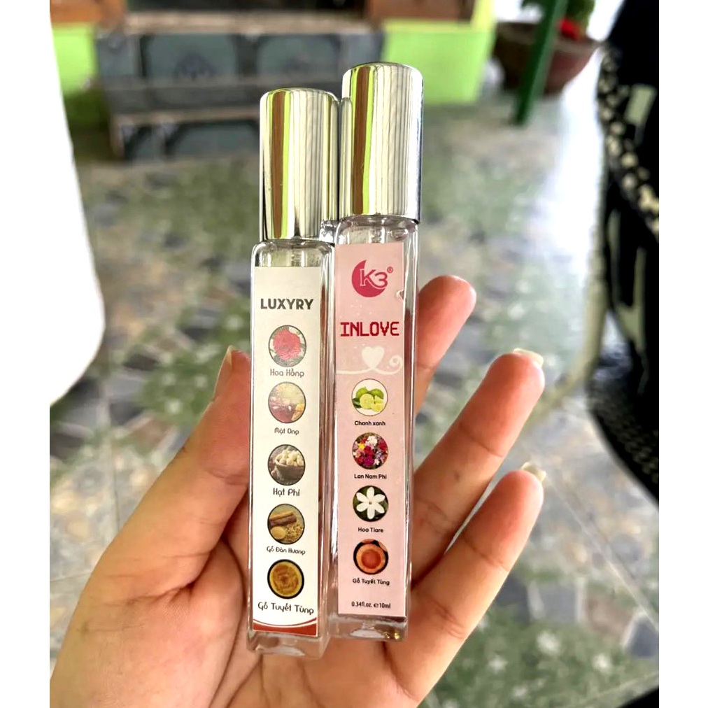 Tinh Dầu Nước Hoa K3 -  Good Girl, Cocochanel.... Cá Tính, Ngọt Ngào, Gợi Cảm 10ml - Dạng Xịt