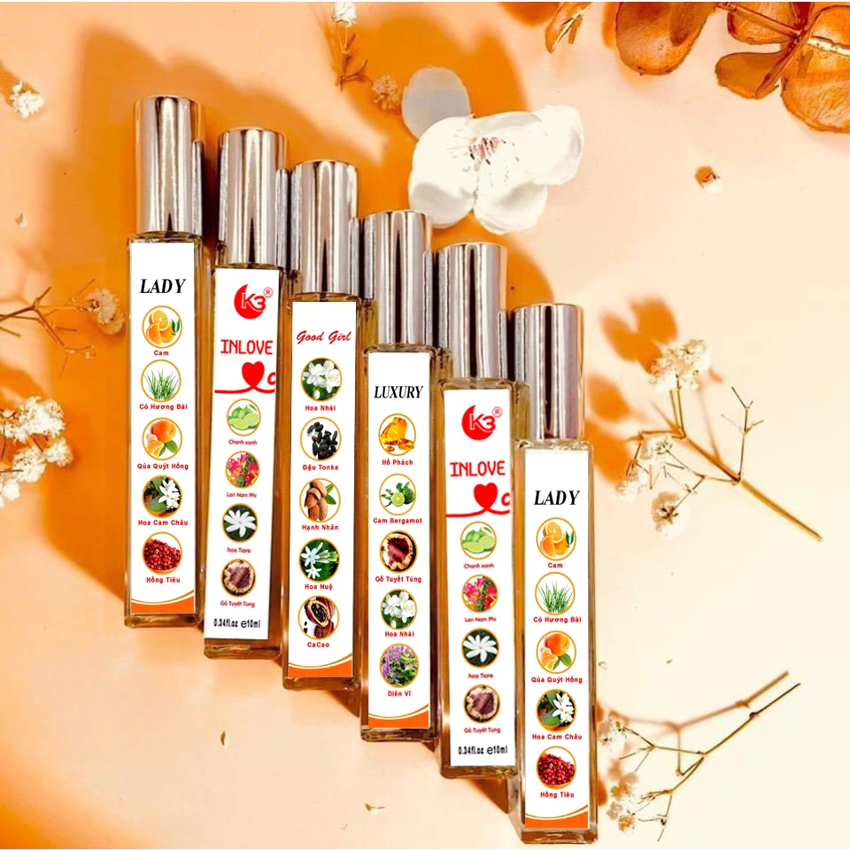 Tinh Dầu Nước Hoa K3 -  Good Girl, Cocochanel.... Cá Tính, Ngọt Ngào, Gợi Cảm 10ml - Dạng Xịt