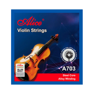 Dây đàn Violin, Violin Strings Set - Alice A703 - Plated Steel Plain String, Steel Core, Alloy Winding