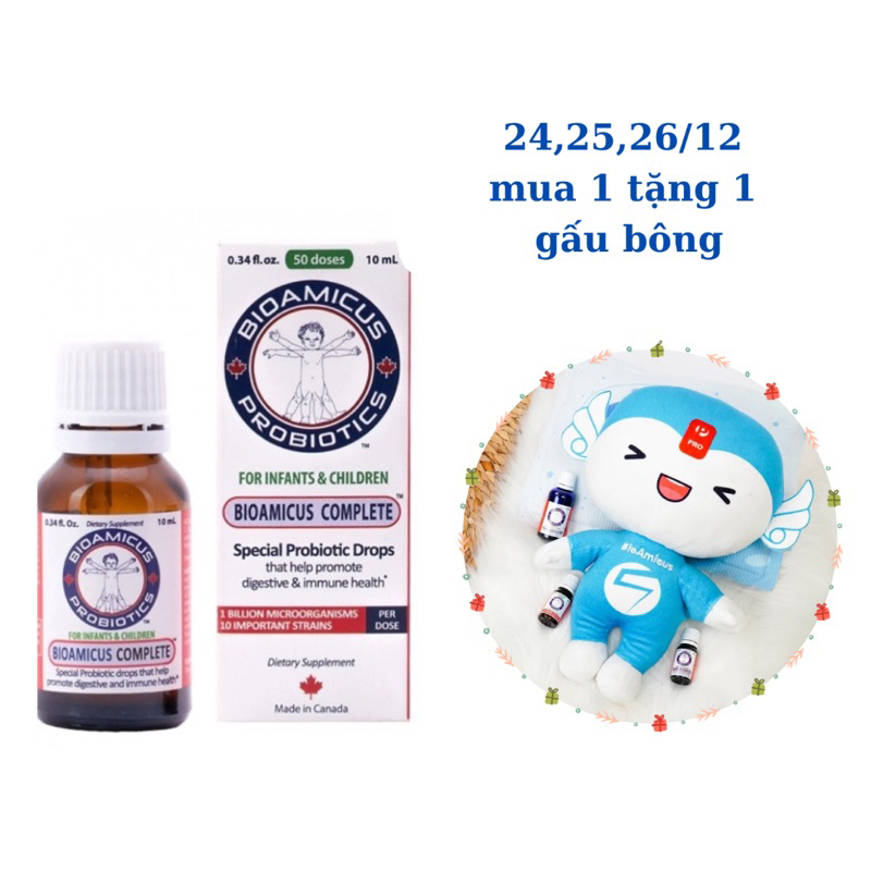 (Chính hãng) men vi sinh 10 chủng Bioamicus Complete