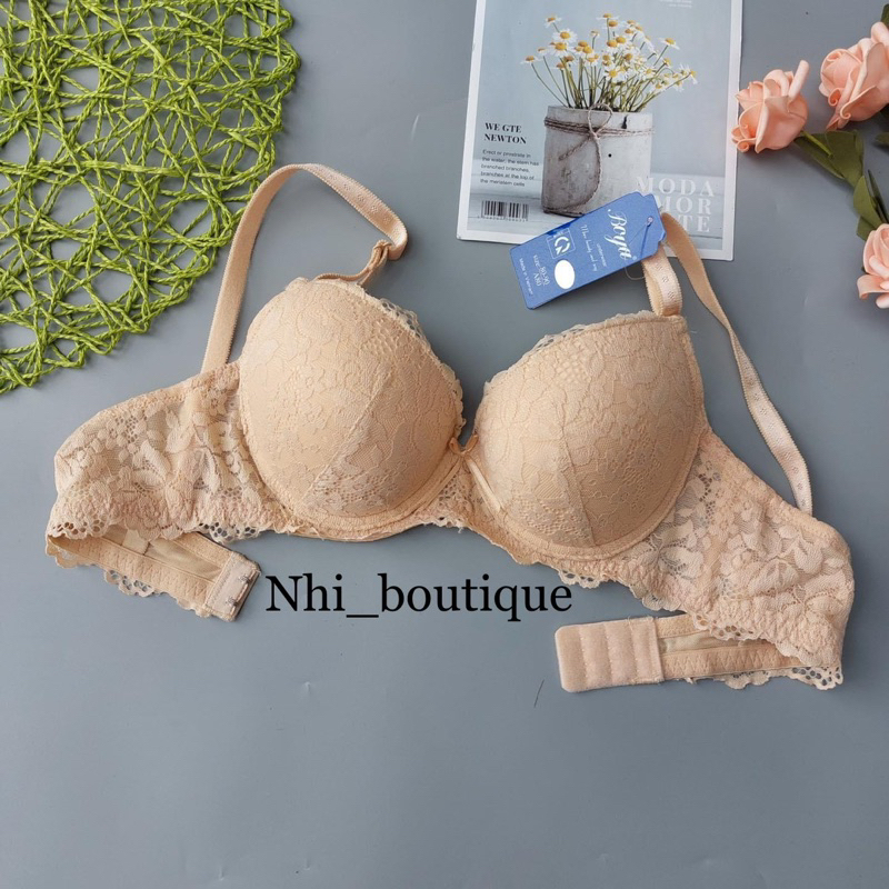 Áo ngực ren boya mút đệm vừa nâng vòng 1 tự nhiên - 024
