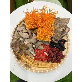 combo 7 hũ đông trùng hạ thảo tươi với set 6 vị