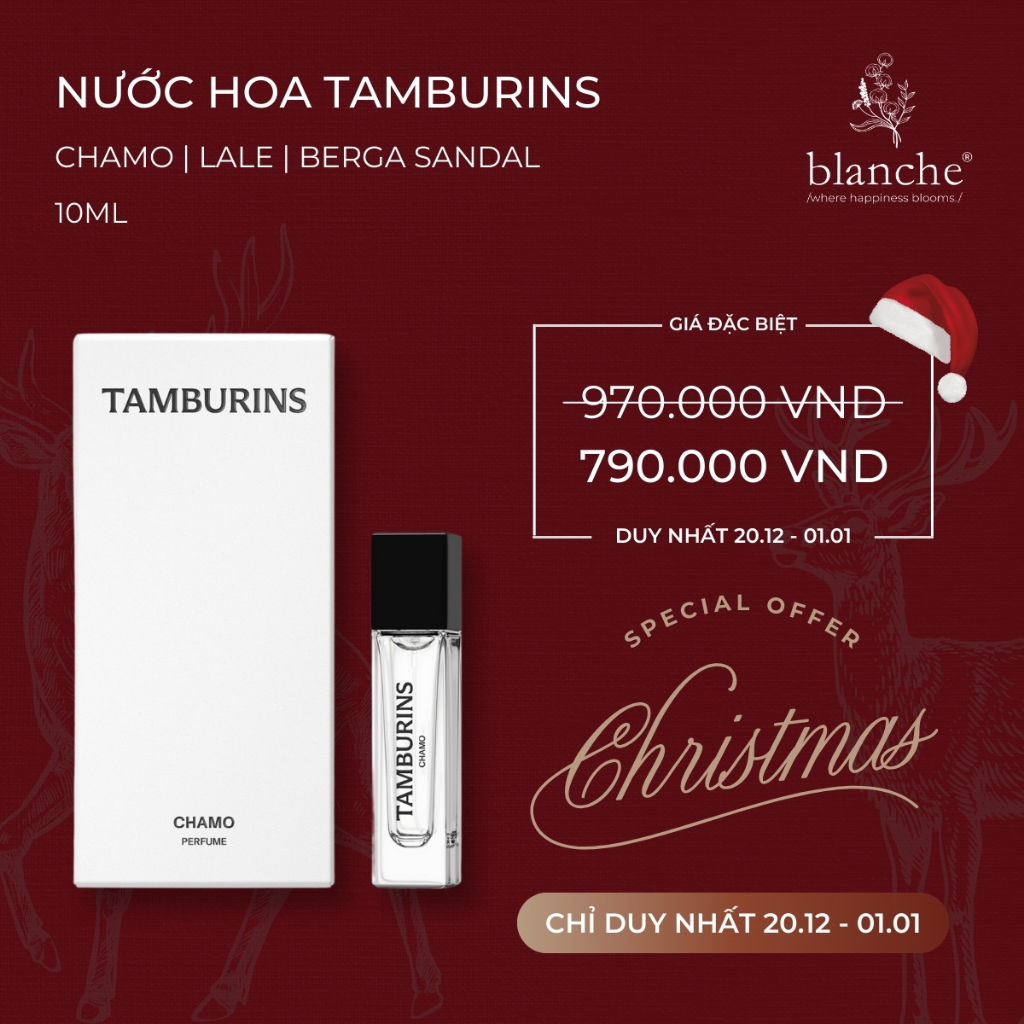 Nước Hoa Tamburins Chamo, Lale, Berga Sandal, Bilingual Mini Size 10ml (Full Box Không Chiết) | Có Sẵn - 100% Authentic