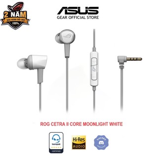 Tai nghe gaming asus rog cetra ii core moonlight white