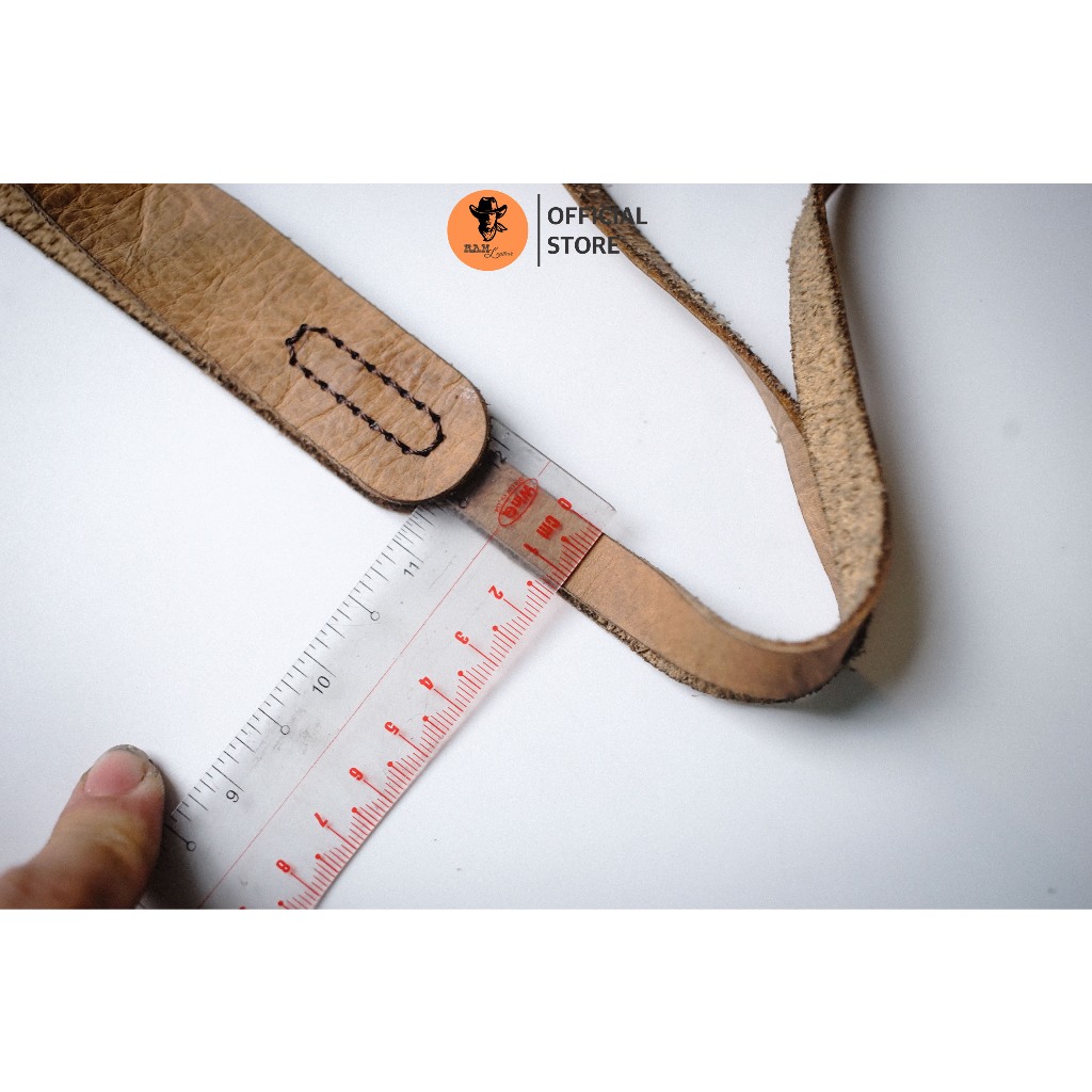 Dây máy ảnh da bò thật cho Sony, Fujifilm, Canon, Nikon - RAM Leather A6 mộc sáp