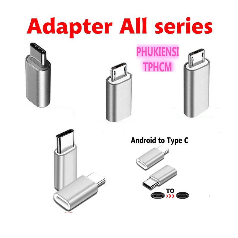 Đầu Chuyển Đổi Cổng Micro Usb Type-C Sang Cổng Usb Cho Iphone/Android