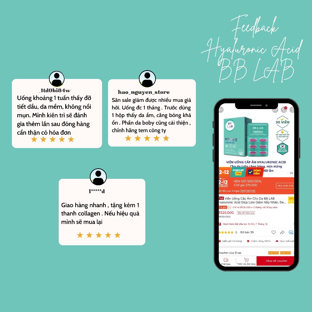 Combo Viên Uống Cấp Ẩm Và Bột Uống Đẹp Da BB LAB Tăng Độ Đàn Hồi, Giảm Nhăn, Làm Chậm Quá Trình Lão Hóa 30 Viên/Hộp