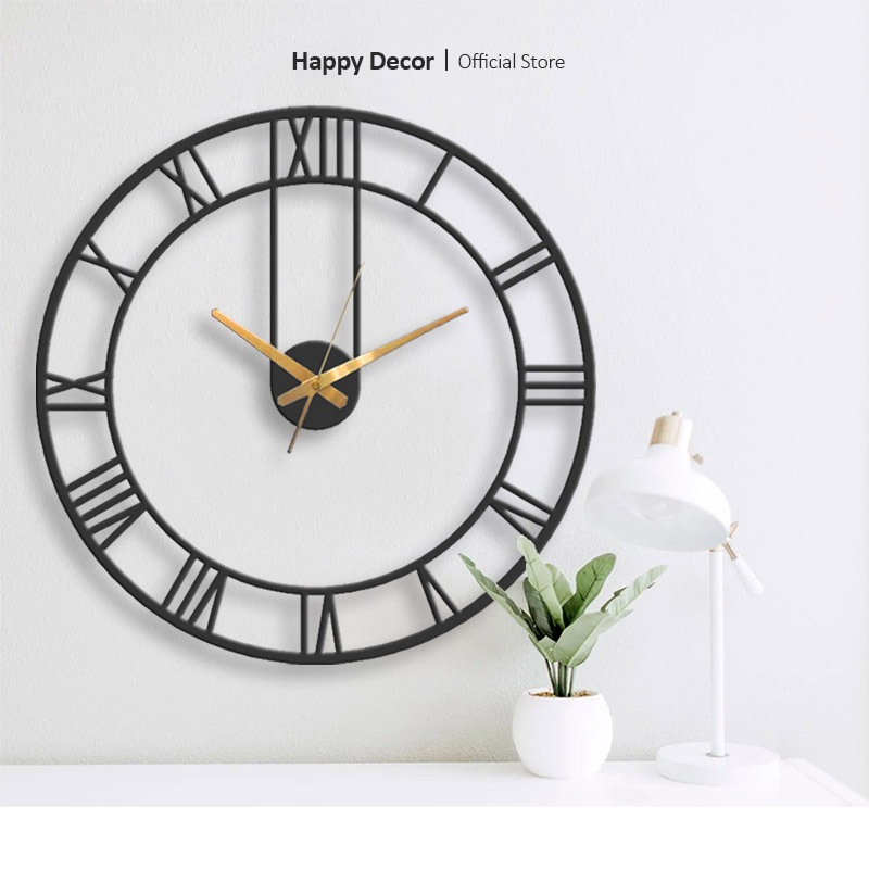 Đồng Hồ Treo Tường CNC Decor Kim Trôi Trang Trí Phòng Khách, Phòng Ngủ, Quán Cafe, Phong Cách Hiện Đại HAPPY DECOR DH020