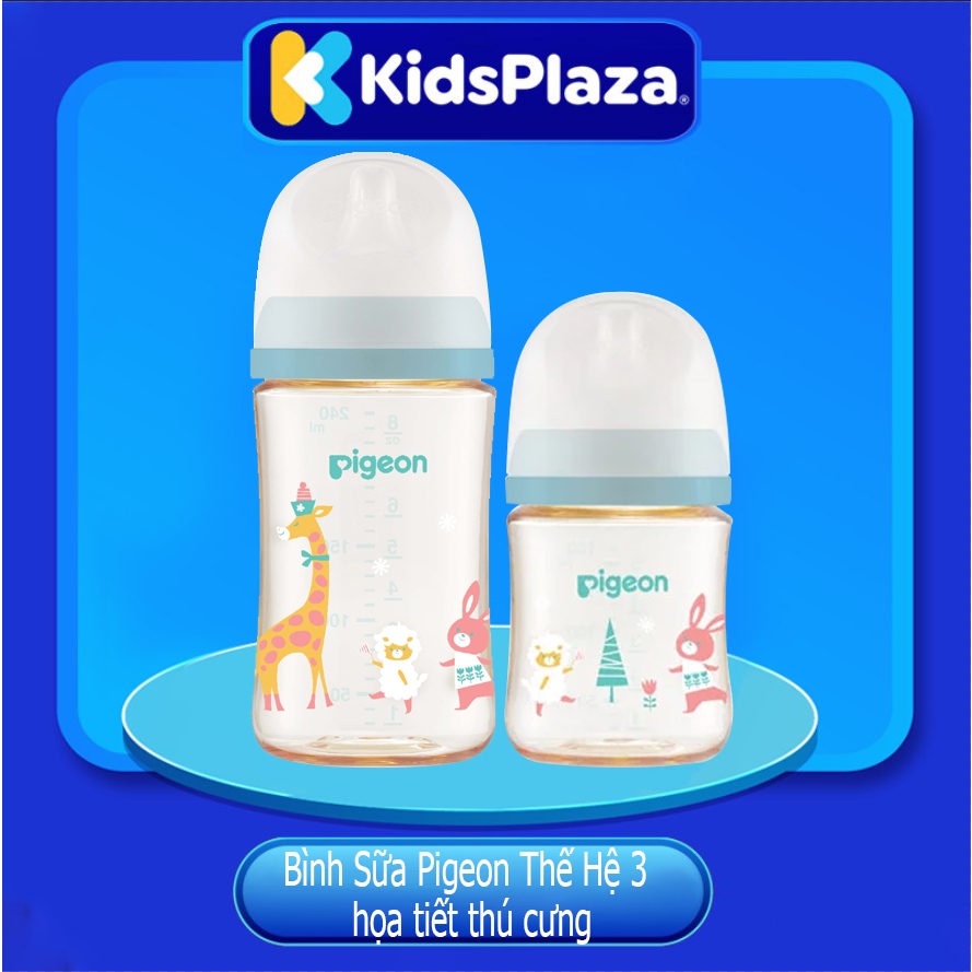 Bình Sữa Pigeon PPSU Nội Địa Nhật 160ml 240ml Mẫu Mới 2022 Thế Hệ 3 - ĐẢM BẢO CHÍNH HÃNG