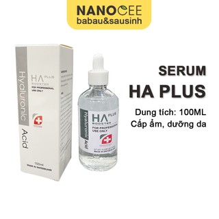 Serum HA Plus MẪU BẠC Cấp Ẩm Cho Da Khô, Da Sau Peel, Lazer, Phi Kim 100ml