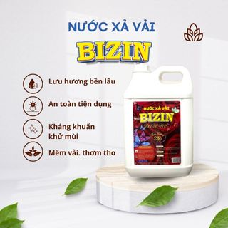 Nước xả vải đậm đặc Bizin 10 lit, lưu hương cả tuần, giúp mềm vải, giảm lực hút tĩnh điện