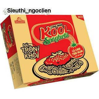 Thùng mì trộn cung đình kool spaghetti 30 gói x 105g