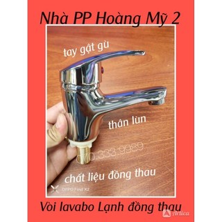 Vòi Lavabo vòi rửa mặt Lạnh Tay Gật Gù đồng mạ Crome Bóng Lùn