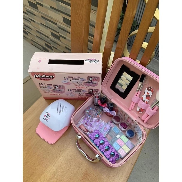 Hộp trang điểm cho bé, đồ chơi trang điểm bé gái cao cấp, an toàn, dễ làm sạch