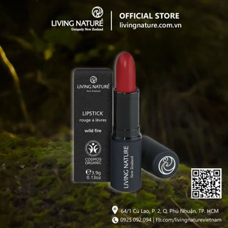 [Official Store] Son môi organic Living Nature - Màu đỏ cam Wild Fire 11