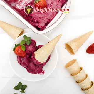 Vỏ bánh ốc quế ăn kem hình nón