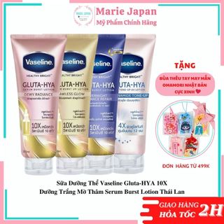 Sữa Dưỡng Thể Vaseline Gluta-HYA 10X Dưỡng Trắng Mờ Thâm Serum Burst Lotion Thái Lan