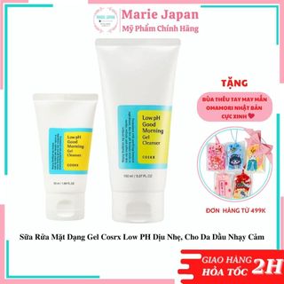 Sữa Rửa Mặt Dạng Gel Cosrx Low PH Dịu Nhẹ, Cho Da Dầu Nhạy Cảm