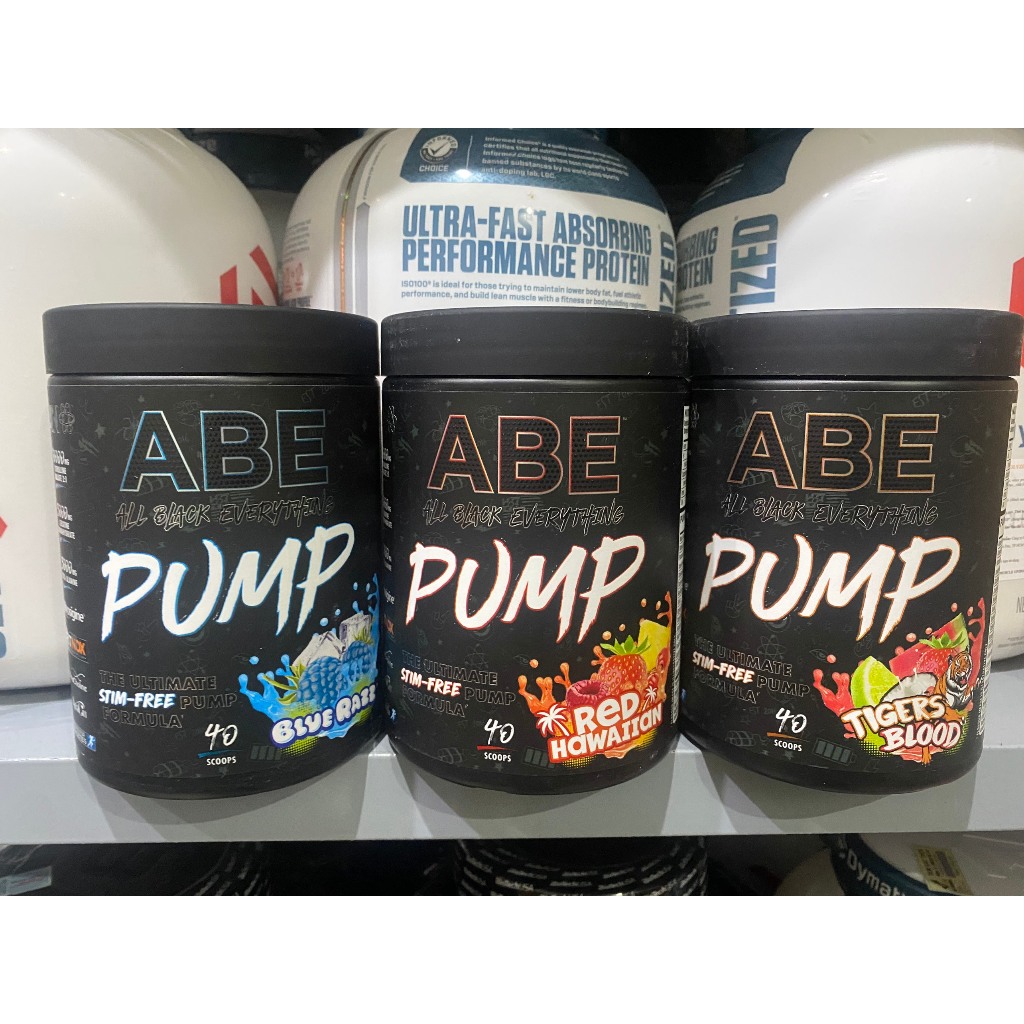 Bột tăng sức mạnh pre workout ABE PUMP 40 lần, tập trung tỉnh táo tăng cường sức mạnh KHÔNG CAFFEIN từ APPLIED NUTRITION