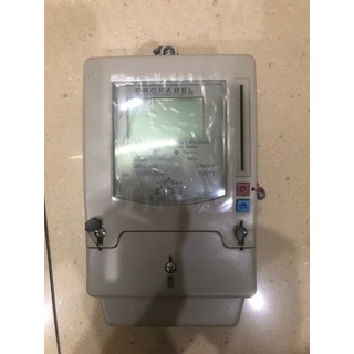 Công tơ điện 1 pha 2 dây, kiểu điện tử hàng châu Âu.