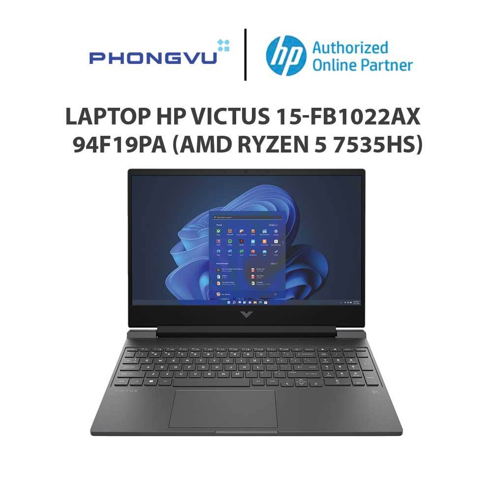Laptop HP Victus 15-fb1022AX - 94F19PA (Ryzen 5 7535HS/RAM 16GB/512GB SSD/ Windows 11) - Bảo hành 12 tháng