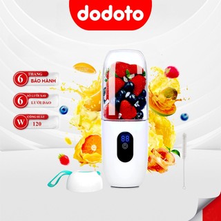 Máy xay sinh tố cầm tay dodoto 6 lưỡi công suất 120w dung tích 460ml xay đá, dodoto shop