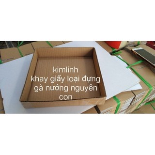 50 khay 25x25x5 cm loại đựng gà nướng nguyên con