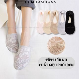 Vớ lười nữ đi giày búp bê GOMTAT chống tuột gót, chất liệu mềm mại thoáng khí êm chân  -LUAREN-PO-3028-1DOI