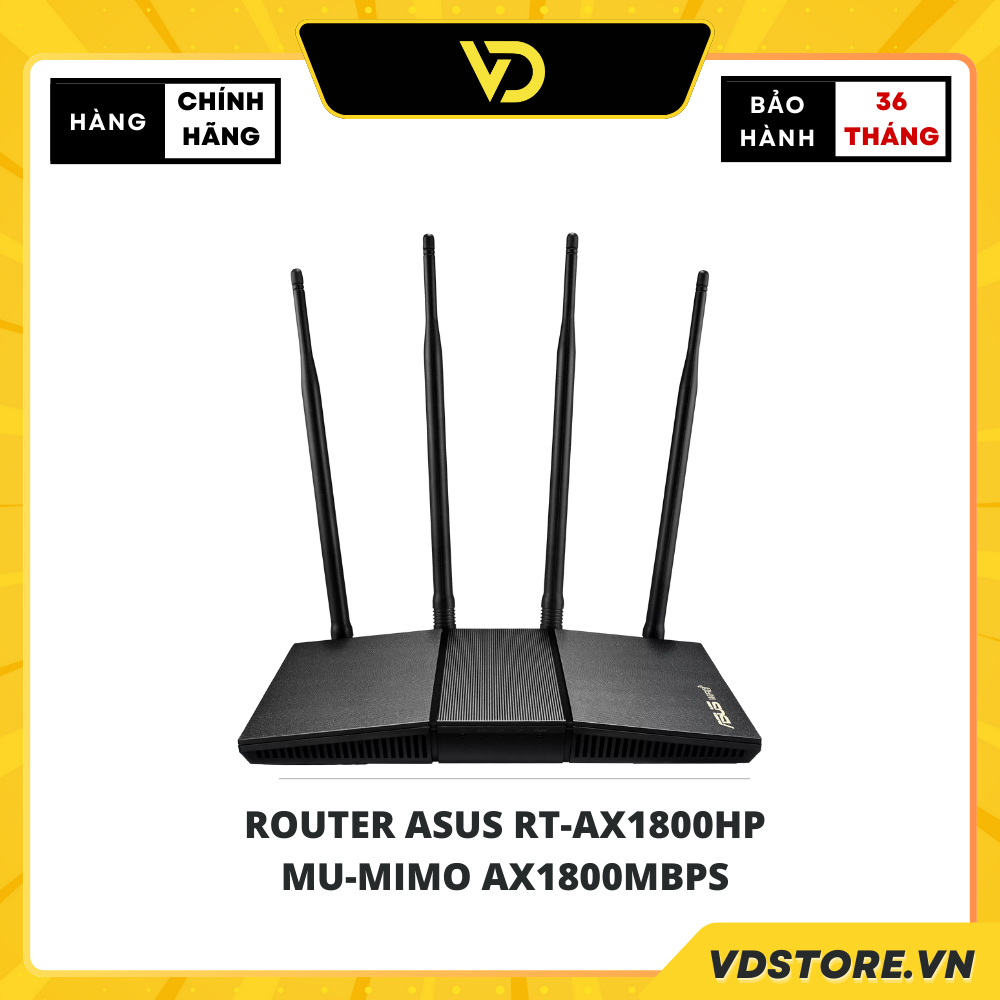 ROUTER ASUS RT-AX1800HP MU-MIMO AX1800MBPS (XUYÊN TƯỜNG) NEW CHÍNH HÃNG