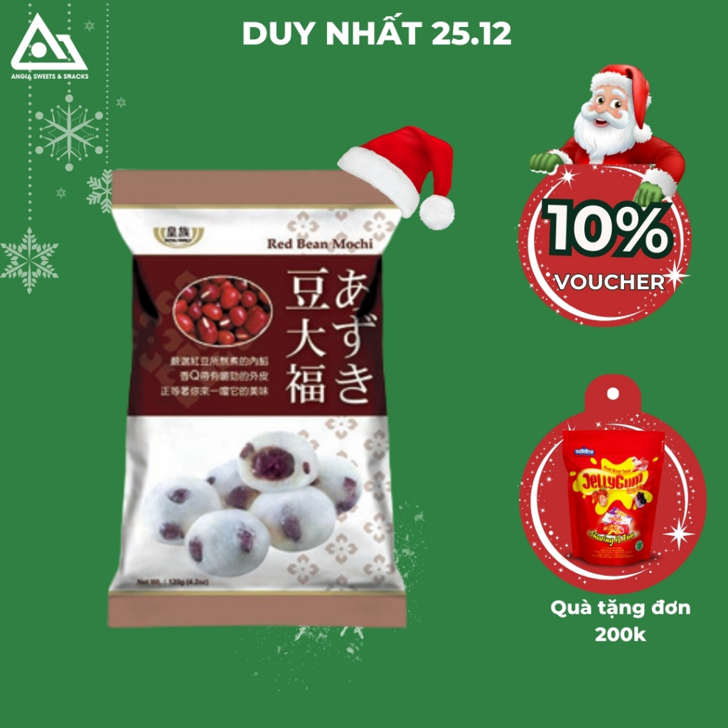Bánh mochi Đài Loan Royal Family 120g, bánh ăn vặt nếp dẻo nhiều hương vị thơm ngon dinh dưỡng An Gia Sweets Snacks