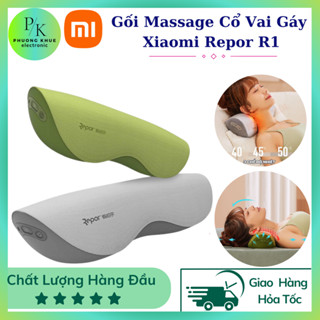 Gối massage cổ vai gáy Xiaomi Repor, bi massage 2 chiều, xung nhiệt lưu thông khí huyết, lỗi 1 đổi 1, Bảo Hành 12 tháng