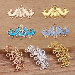 Phiến treo đúc họa tiết hoa sen khoen treo 17*31mm nguyên liệu làm trâm làm trang sức cổ trang cosplay cổ phục có màu KC