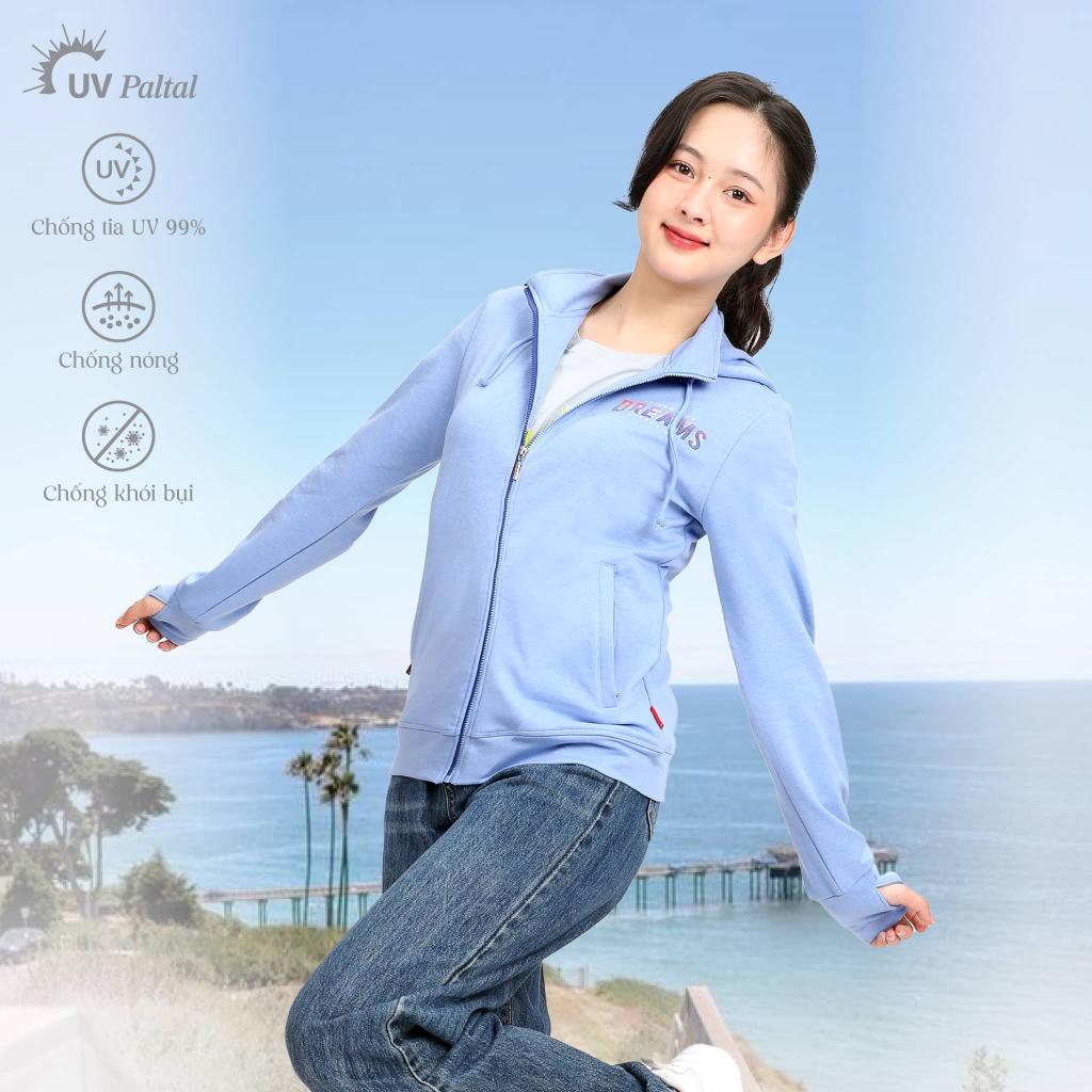 Áo khoác chống nắng cao cấp vảy cá TC 431p 4002 PALTAL chống UV, khói bụi