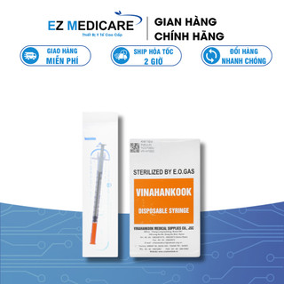 Bơm tiêm Insulin, bơm tiêm tiểu đường, bơm tiêm thẩm mỹ Vinahancook 1ml 30G
