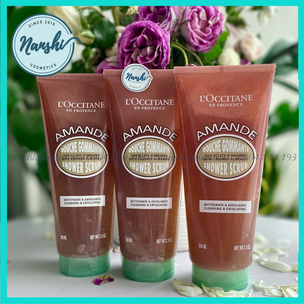 Gel tắm tẩy Da Chết Hạnh Nhân L'Occitane Almond Shower Scrub 200ml
