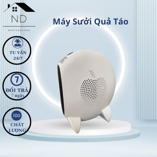 Quạt Sưởi Mini Để Bàn Công Suất 500W - Máy Sưởi Quả Táo Mùa Đông, An Toàn, Tiết Kiệm Điện