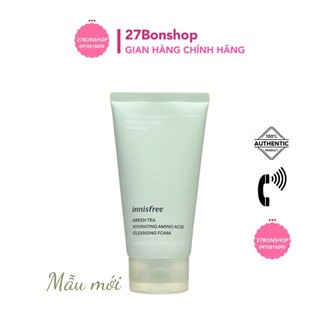 (MẪU MỚI) SỮA RỬA MẶT TRÀ XANH INNISFREE GREEN TEA CLEANSING FOAM 150ML – MẪU MỚI