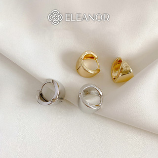 Bông tai nữ chuôi bạc 925 Eleanor Accessories viền trơn phong cách basic phụ kiện trang sức 3618