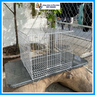 Lồng tắm cho chim 2 size Lớn/Nhỏ, lồng kẽm nhúng nhựa chịu nước tốt - phụ kiện lồng chim Duy Khang