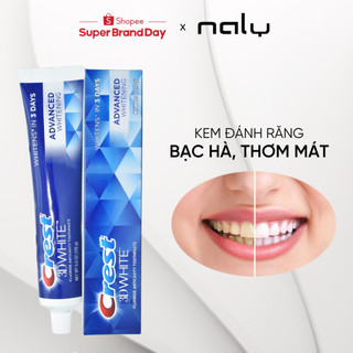 Kem đánh răng crest 3d white advanced trắng răng vượt trội 147gr - mỹ