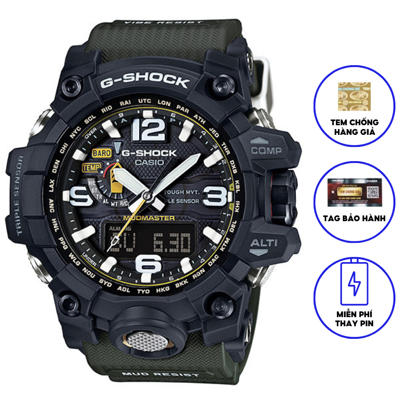 Đồng Hồ Casio Nam Dây Nhựa GSHOCK GWG-1000-1A3DR Chính Hãng