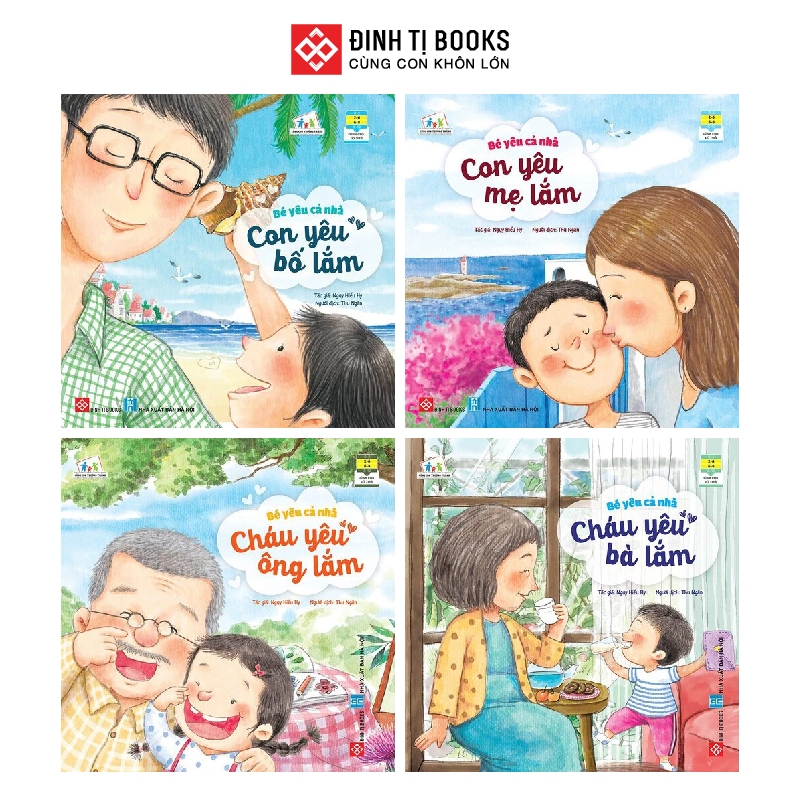 Sách - Bé yêu cả nhà - Con yêu bố mẹ nhiều lắm - Cho trẻ từ 2 - 8 tuổi - Đinh Tị Books