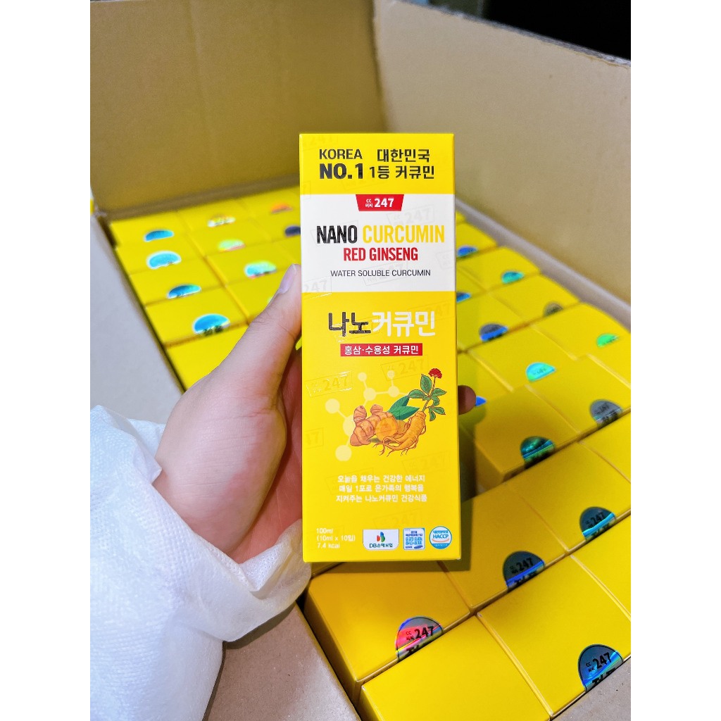 Tinh chất nghệ hồng sâm dạng nước Nano hỗ trợ sức khoẻ hiệu quả Nano Cucurmin CC247 100ml
