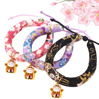 Vòng cổ có chuông phong cách Nhật Bản cho thú cưng - Vong cổ chó mèo - Vòng cổ thú cưng