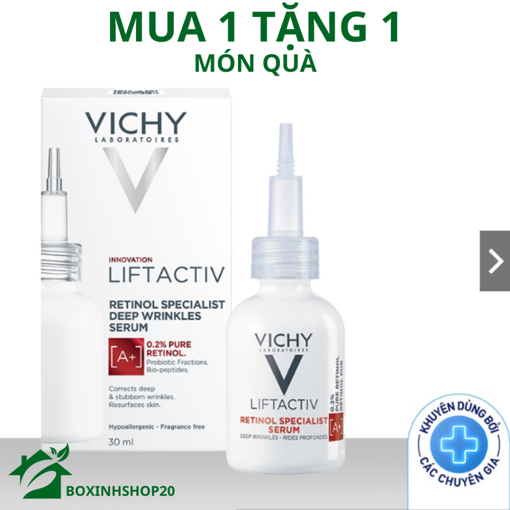 Dưỡng chất giảm nếp nhăn và giúp da trông trẻ hơn Vichy Liftactiv Retinol 30ml