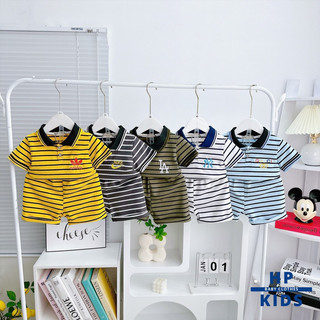 Bộ cộc tay cổ trụ cotton 4 chiều hình thêu xịn xò size 90-150